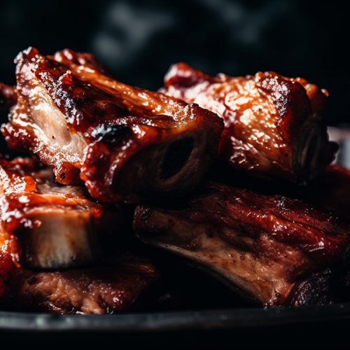 Korean barbecue short ribs grilled